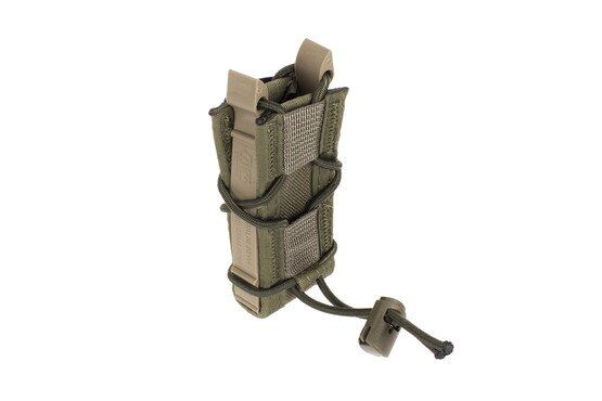 The High Speed Gear TACO single pistol magazine pouch is designed to be used with MOLLE attachment systems